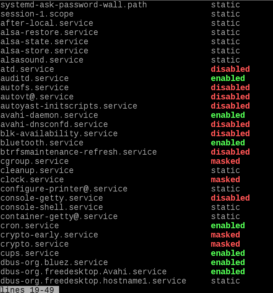 تصویر لیست unitها
